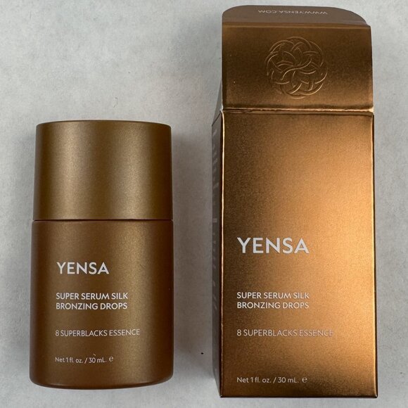 Yensa Super Serum Silk Bronzing Drops 8 SuperBlacks Essence 1 Fl Oz / 30 mL NEW - Picture 2 of 8